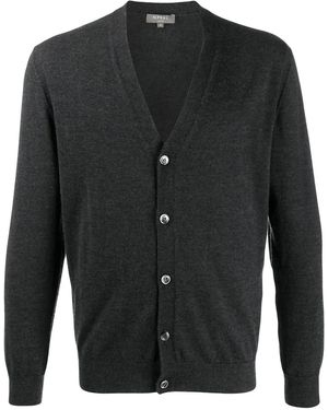 N.Peal Cashmere Cardigan Gents - Grigio