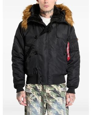 Alpha Industries N-2b Heritage Hooded Jacket - Black