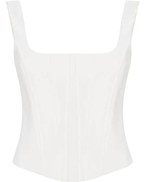GIUSEPPE DI MORABITO Corset-Style Top - White