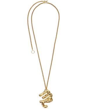 Jil Sander Zodiac-Sign Pendant Necklace - Metallic