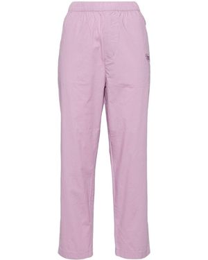 Chocoolate Logo-Embroidered Trousers - Purple