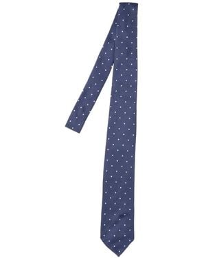 Cesare Attolini Krawatte Mit Polka Dots - Blau