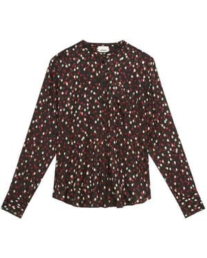 Isabel Marant Buttoned Polka-Dot Shirt - Brown