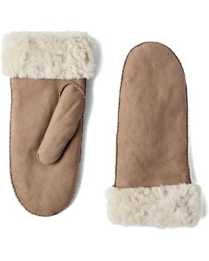 Brunello Cucinelli Shearling Gloves - Natural