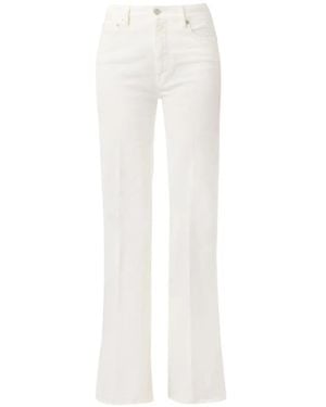 CYCLE Pressed-Crease Flared Jeans - White
