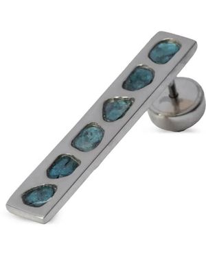 Parts Of 4 Embellished Plate Earring - Blue