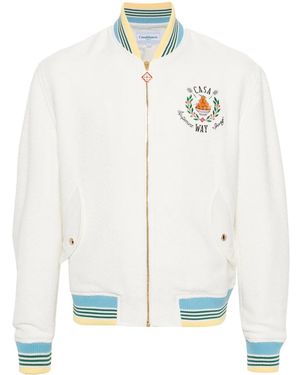 CASABLANCA Spring/Summer 2024 Mini Bomber Jacket - White