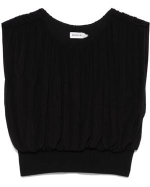 Jonathan Simkhai Allegra Crop Top - Black
