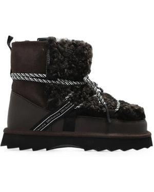 EMU Blurred Teddy Snow Boots - Black