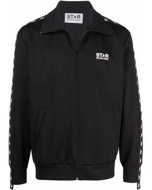 Golden Goose Logo-print Zip-fastening Jacket - Black