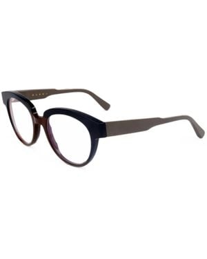 Marni Brille Mit Rundem Gestell - Weiß