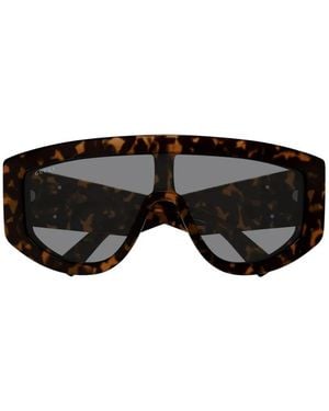 Gucci Geometric-Frame Sunglasses - Black