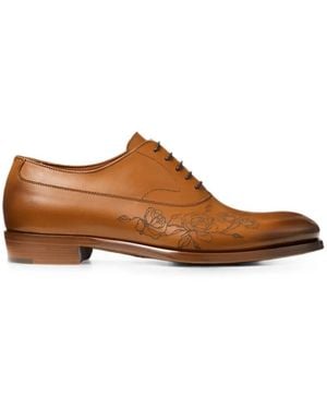 Jimmy Choo Vine Lace-Up Oxford Shoes - Brown
