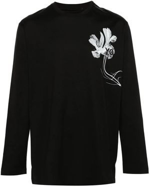 Y-3 Gfx フローラル Tシャツ - ブラック