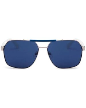 adidas Geometric-Frame Sunglasses - Blue