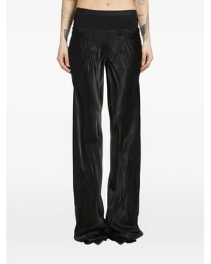 Rick Owens Ribbed-Waistband Panelled Trousers - Black