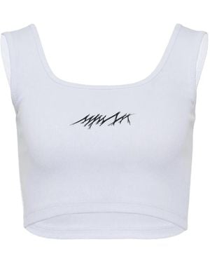MMAM Logo Tank Top - White