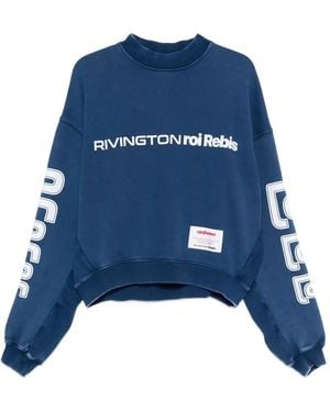 RRR123 ロゴ スウェットシャツ - ブルー