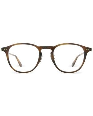 Garrett Leight Lunettes De Vue Hampton À Monture Ronde - Marron