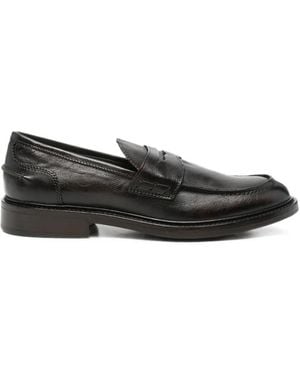 F.LLI RENNELLA Leather Loafers - Black