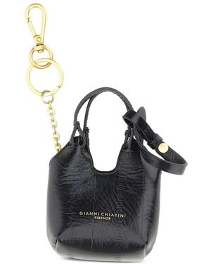 Gianni Chiarini Dua Leather Keyring - Blue