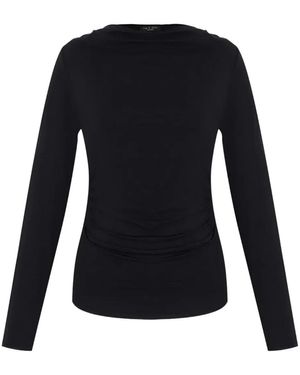 Rag & Bone Gathered long-sleeves top - Schwarz