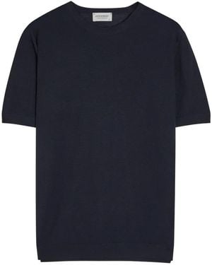 John Smedley Park Short-Sleeved T-Shirt - Blue