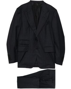 Tom Ford Notched Lapel Suit - Blue