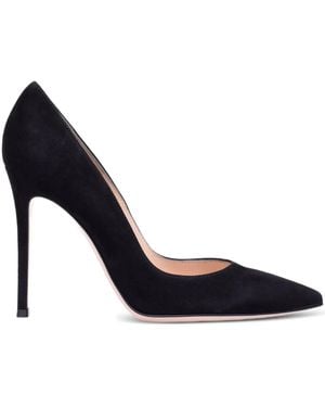 Gianvito Rossi ポインテッドトゥ パンプス 105mm - ブルー