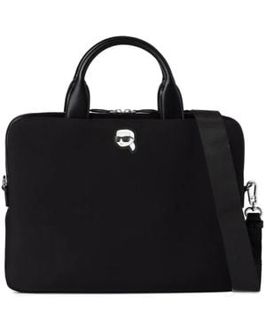 KARL LAGERFELD Ikon Laptop Case - Black