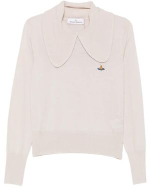Vivienne Westwood Bea Collared Jumper - White