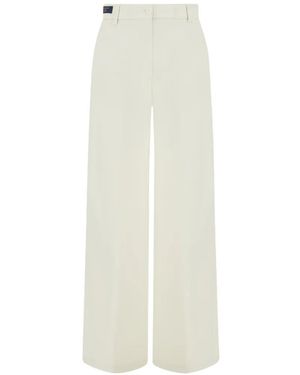 Paul & Shark X-Soft Stretch-Twill Palazzo Pants - White