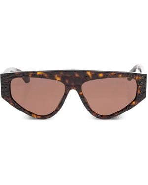 Alaïa Gafas De Sol Con Efecto De Carey - Rosa