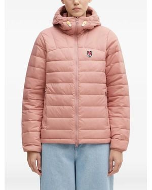 Fjallraven Logo-Detail Padded Jacket - Red