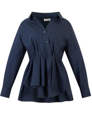 Rosie Assoulin Chemise À Col Et Design Plissé - Blue