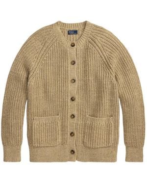 Polo Ralph Lauren Geknöpfter Cardigan Mit Raglanärmeln - Natur