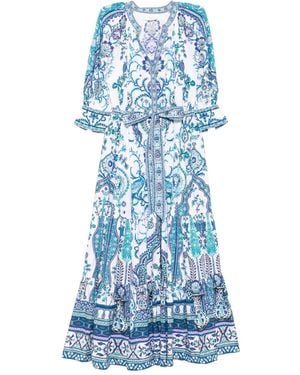 CAMILLA Isnik Lullaby Shirt Dress - Blue