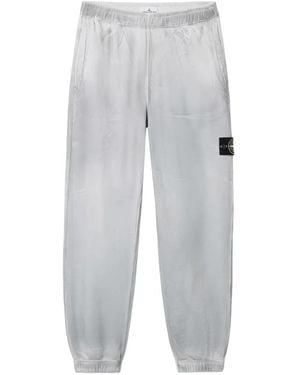 Stone Island Logo Patch Sweat Trousers - Grey