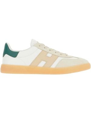 Hogan Panelled Trainers - White