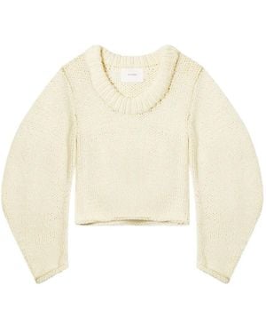 Axel Arigato Pullover Mit Ballonärmeln - Weiß