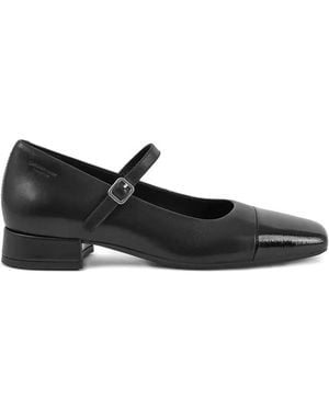 Vagabond Shoemakers 25Mm Debbi Buckled Square-Toe Court Shoes - Black