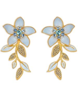 Oscar de la Renta Boucles D'Oreilles Jasmine Vine - Métallisé