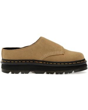 Dr. Martens Zebzag Anywair Round-Toe Mules - Brown