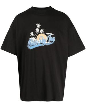 BLUE SKY INN Logo-Print Cotton T-Shirt - Black
