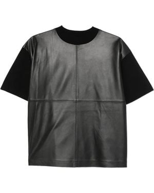 Max Mara Kurzärmeliges Mastsegale T-Shirt - Schwarz