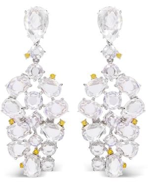 Juwelina Paris Sorrelli Rose Earrings - White