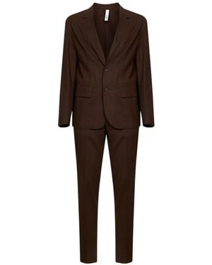 Hevò Galatina Single-Breasted Suit - Brown