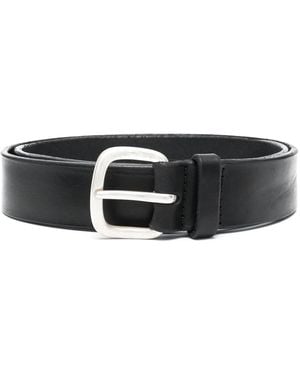 Orciani Geometric Buckle Belt - Black