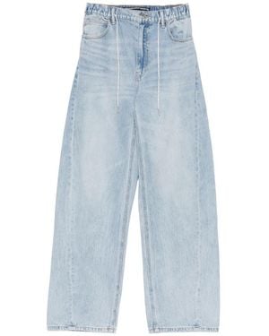 Alexander Wang Weite Jeans Mit Kordelzug - Blau
