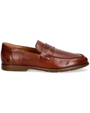 Ecco Leather Penny Loafers - Brown